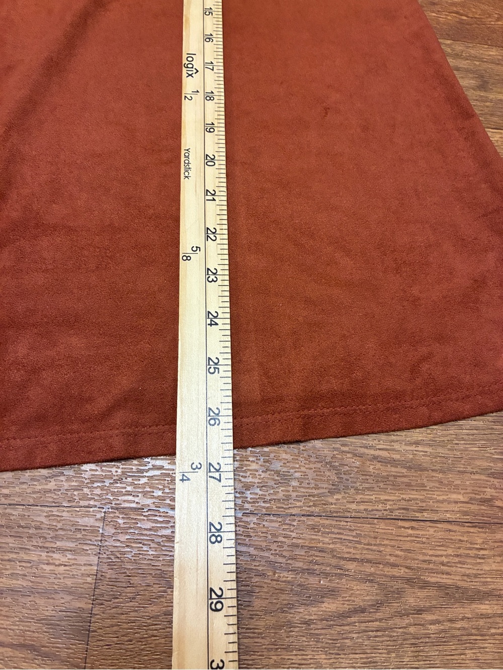 Sleeveless Women’s Alyx Suede-Look Rust Tank Top Size Petite Large - Picture 7 of 8